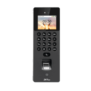 ZKTeco F09 Multi-Biometric Terminal: Face, Fingerprint, Card, and Video Intercom Solution.